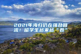 2021年海归仍在强劲回流！留学生越来越“卷”