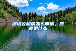 深圳公租房怎么申请，流程是什么