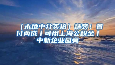 （本地中介实拍）精装！首付两成丨可用上海公积金丨中新企业园旁