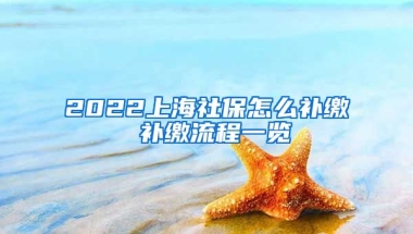 2022上海社保怎么补缴 补缴流程一览