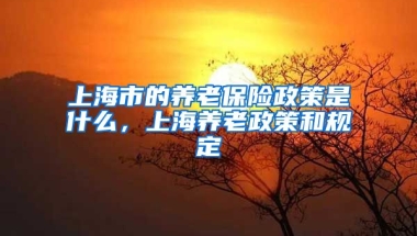 上海市的养老保险政策是什么，上海养老政策和规定