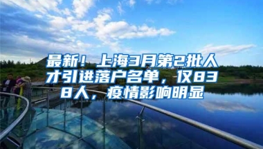 最新！上海3月第2批人才引进落户名单，仅838人，疫情影响明显