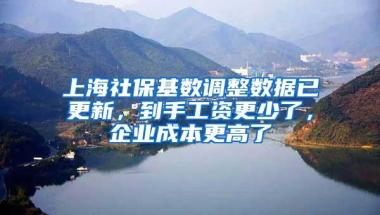 上海社保基数调整数据已更新，到手工资更少了，企业成本更高了