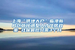 上海“供地大户”临港新片区优化调整人才住房政策 社保最短只需3个月