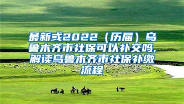 最新或2022（历届）乌鲁木齐市社保可以补交吗,解读乌鲁木齐市社保补缴流程