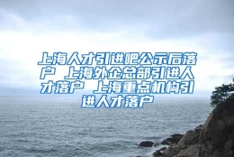 上海人才引进吧公示后落户 上海外企总部引进人才落户 上海重点机构引进人才落户