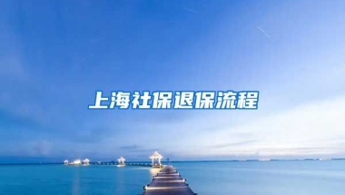 上海社保退保流程