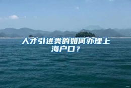 人才引进类的如何办理上海户口？