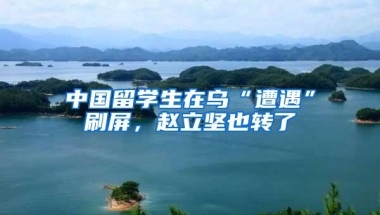 中国留学生在乌“遭遇”刷屏，赵立坚也转了