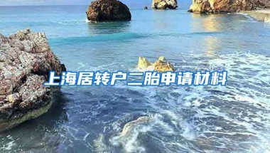 上海居转户二胎申请材料