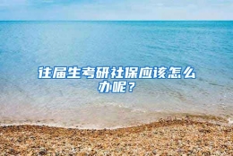 往届生考研社保应该怎么办呢？