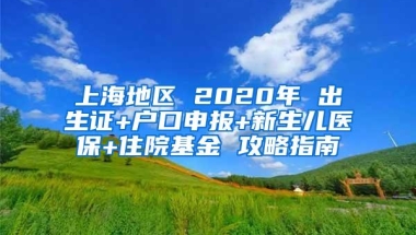 上海地区 2020年 出生证+户口申报+新生儿医保+住院基金 攻略指南