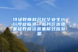 特级教师和名校毕业生纷纷授业临港，新片区优质基础教育资源集聚效应渐显