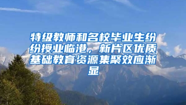 特级教师和名校毕业生纷纷授业临港，新片区优质基础教育资源集聚效应渐显