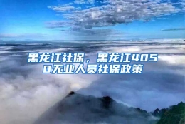 黑龙江社保，黑龙江4050无业人员社保政策