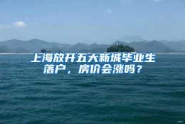 上海放开五大新城毕业生落户，房价会涨吗？