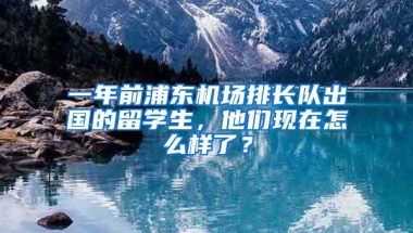 一年前浦东机场排长队出国的留学生，他们现在怎么样了？