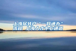 上海居转户“一网通办”流程 上海人才中心通道