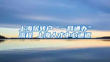 上海居转户“一网通办”流程 上海人才中心通道