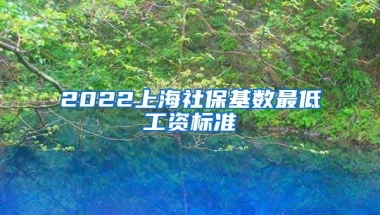 2022上海社保基数最低工资标准