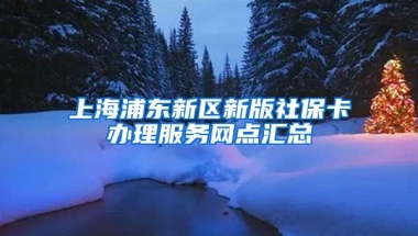 上海浦东新区新版社保卡办理服务网点汇总