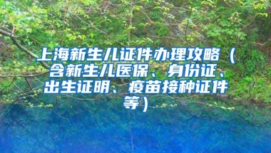 上海新生儿证件办理攻略（含新生儿医保、身份证、出生证明、疫苗接种证件等）