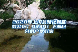 2020年上海最新社保基数公布：9339！上海积分落户受影响