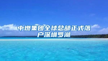 中燃集团全球总部正式落户深圳罗湖