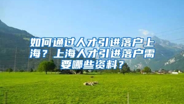 如何通过人才引进落户上海？上海人才引进落户需要哪些资料？