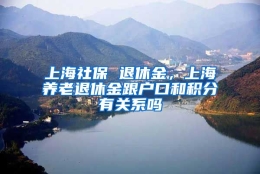 上海社保 退休金，上海养老退休金跟户口和积分有关系吗