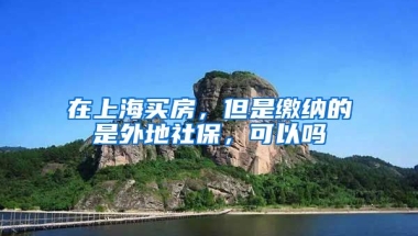 在上海买房，但是缴纳的是外地社保，可以吗