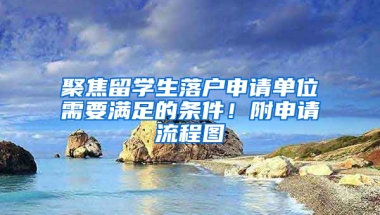 聚焦留学生落户申请单位需要满足的条件！附申请流程图