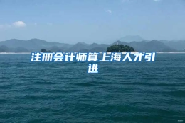 注册会计师算上海人才引进