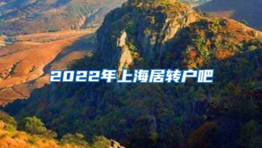 2022年上海居转户吧