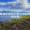 青浦区居转户各个流程审核时间