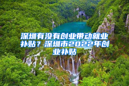 深圳有没有创业带动就业补贴？深圳市2022年创业补贴