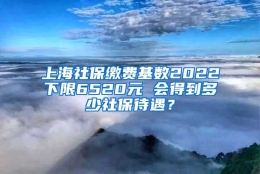 上海社保缴费基数2022下限6520元 会得到多少社保待遇？