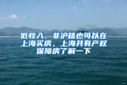 低收入、非沪籍也可以在上海买房，上海共有产权保障房了解一下