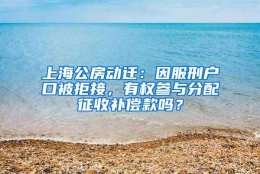 上海公房动迁：因服刑户口被拒接，有权参与分配征收补偿款吗？