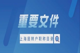 上海居转户政策条件中要求的“中级职称”有哪些？落户注意事项