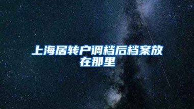 上海居转户调档后档案放在那里