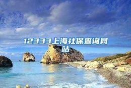 12333上海社保查询网站