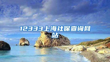 12333上海社保查询网站