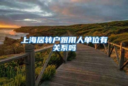 上海居转户跟用人单位有关系吗