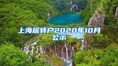 上海居转户2020年10月公示