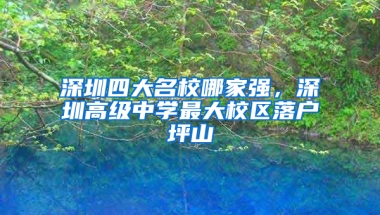 深圳四大名校哪家强，深圳高级中学最大校区落户坪山