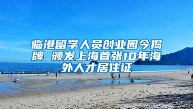 临港留学人员创业园今揭牌 颁发上海首张10年海外人才居住证