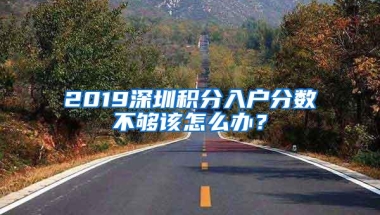 2019深圳积分入户分数不够该怎么办？