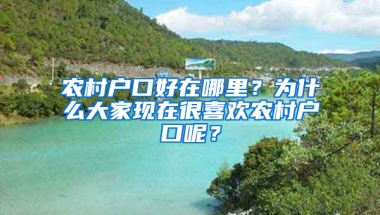 农村户口好在哪里？为什么大家现在很喜欢农村户口呢？