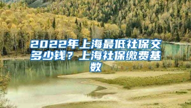 2022年上海最低社保交多少钱？上海社保缴费基数